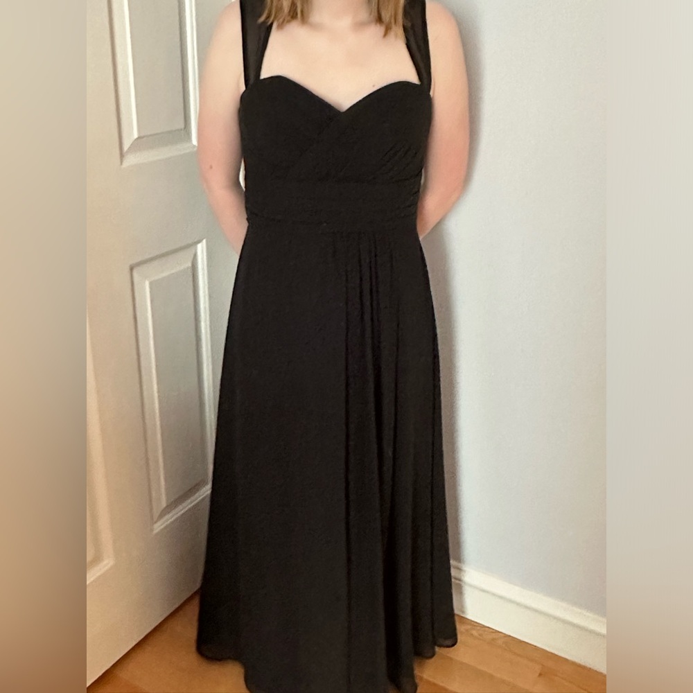 Elegant Black Evening Long Dress